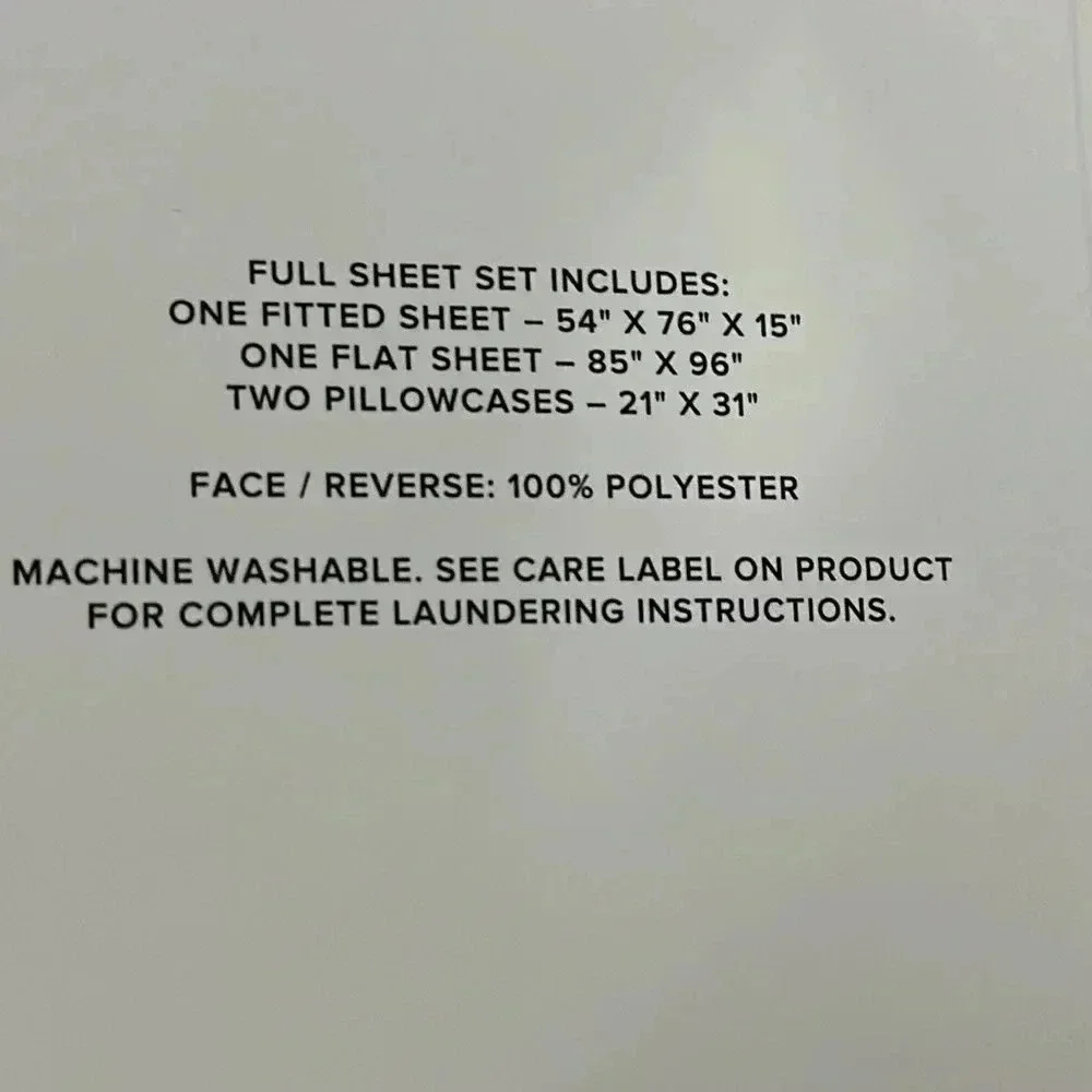 UGG Full Sheet Set Cooling Technology For Comfort NEW